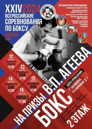 XXIV Всероссийские соревнования по боксу класса "А" имени ЗМС В. П. Агеева